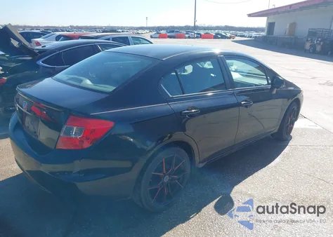2012 Honda Civic Lx z USA, uszkodzony, nr VIN 2HGFB2F52CH605383